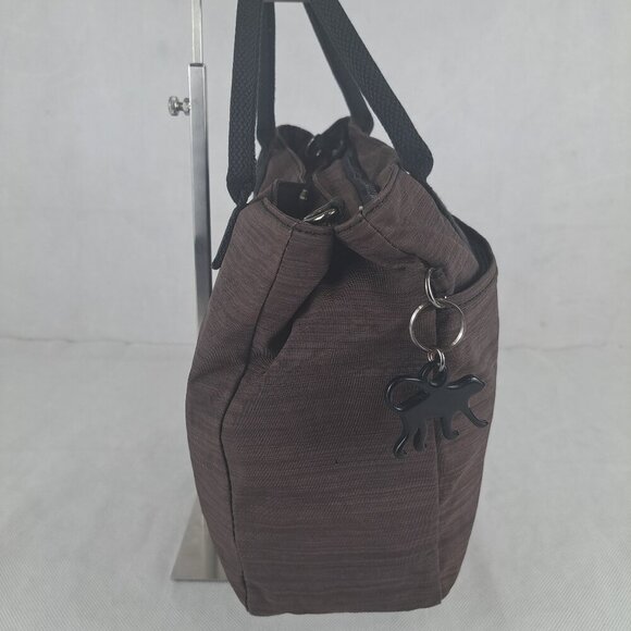 Kipling Chambray Double Handle Hand Bag Brown - Pre-Owned - Authentic - Picture 4 of 16
